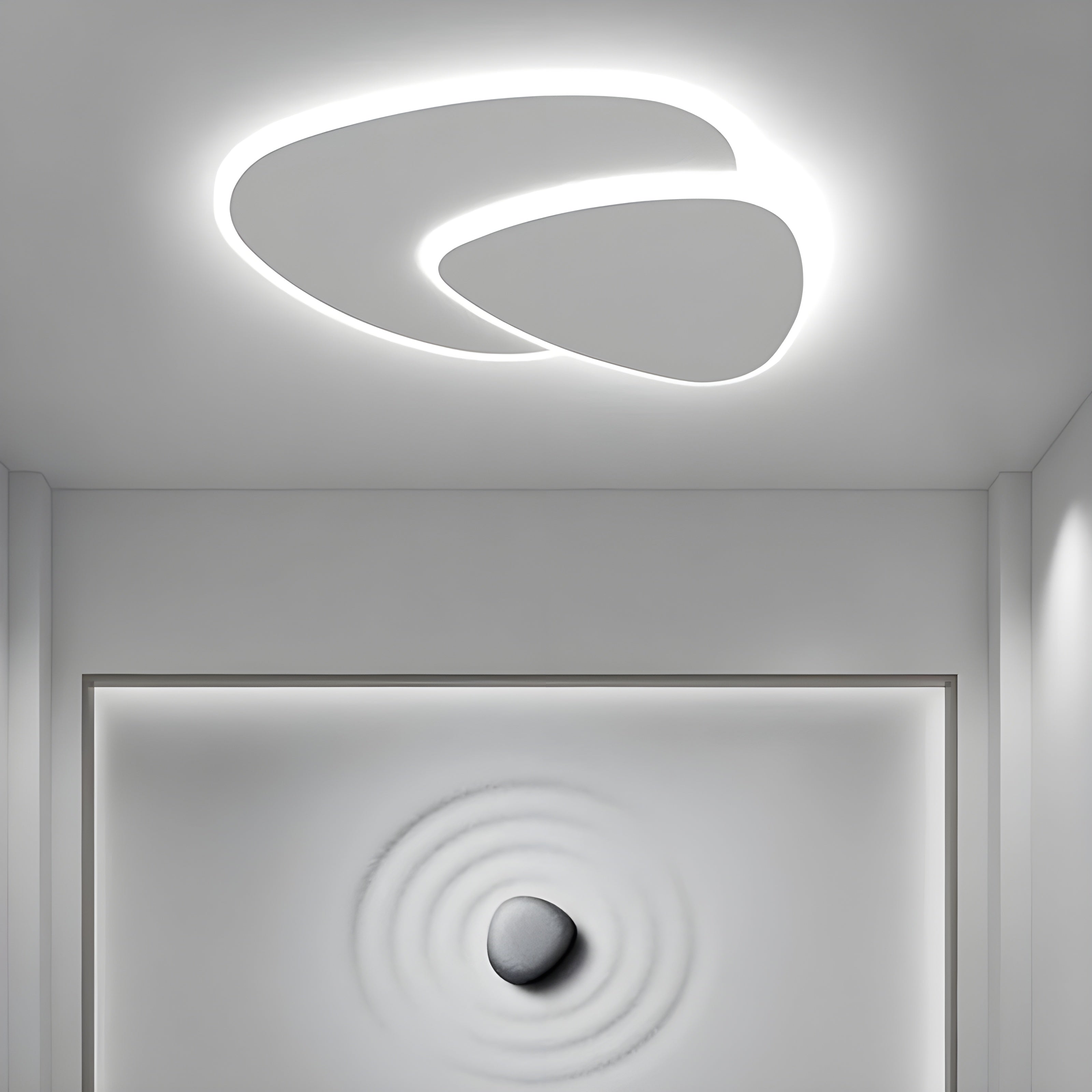 LED-taklampa i vitt – Modern rumsljus för vardagsrum &amp; sovrum
