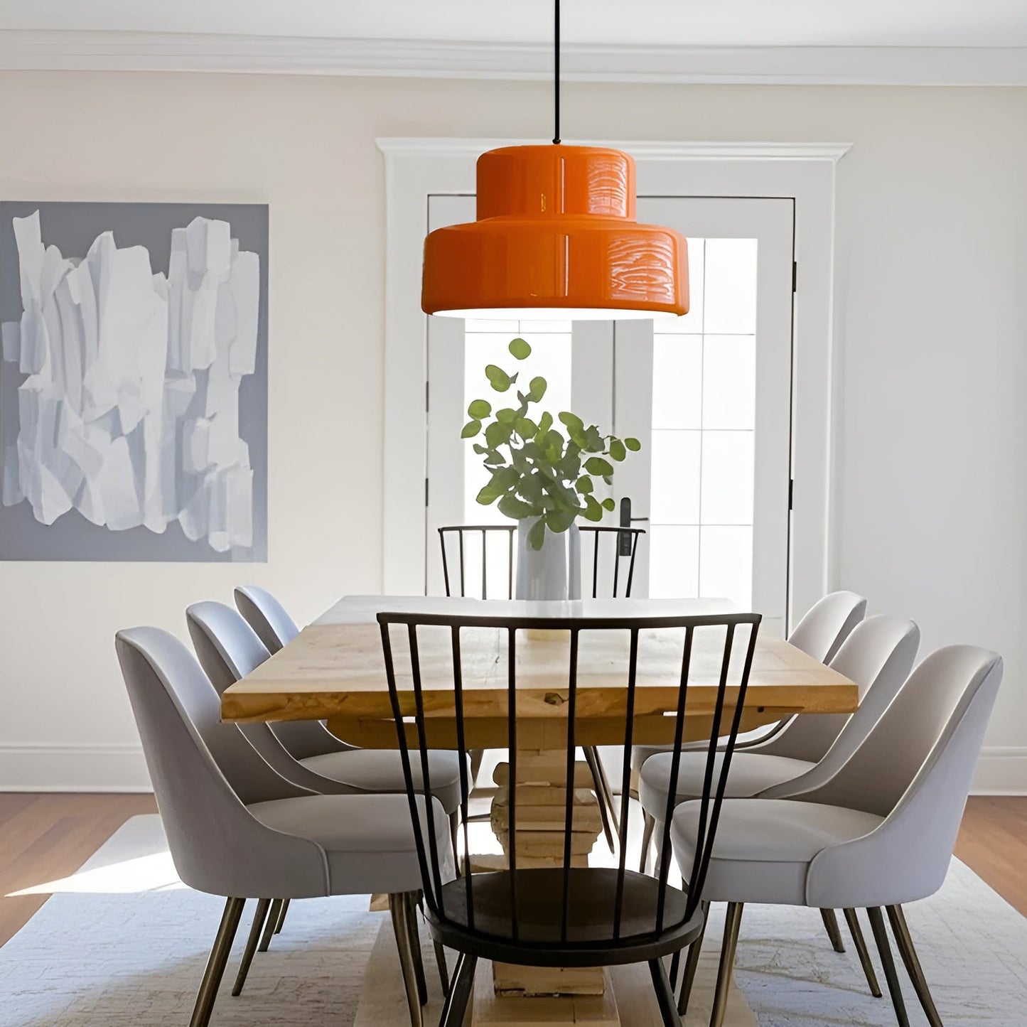 Bauhaus-hänglampa – Vintage utseende i orange | Stilig pendellampa för ditt hem