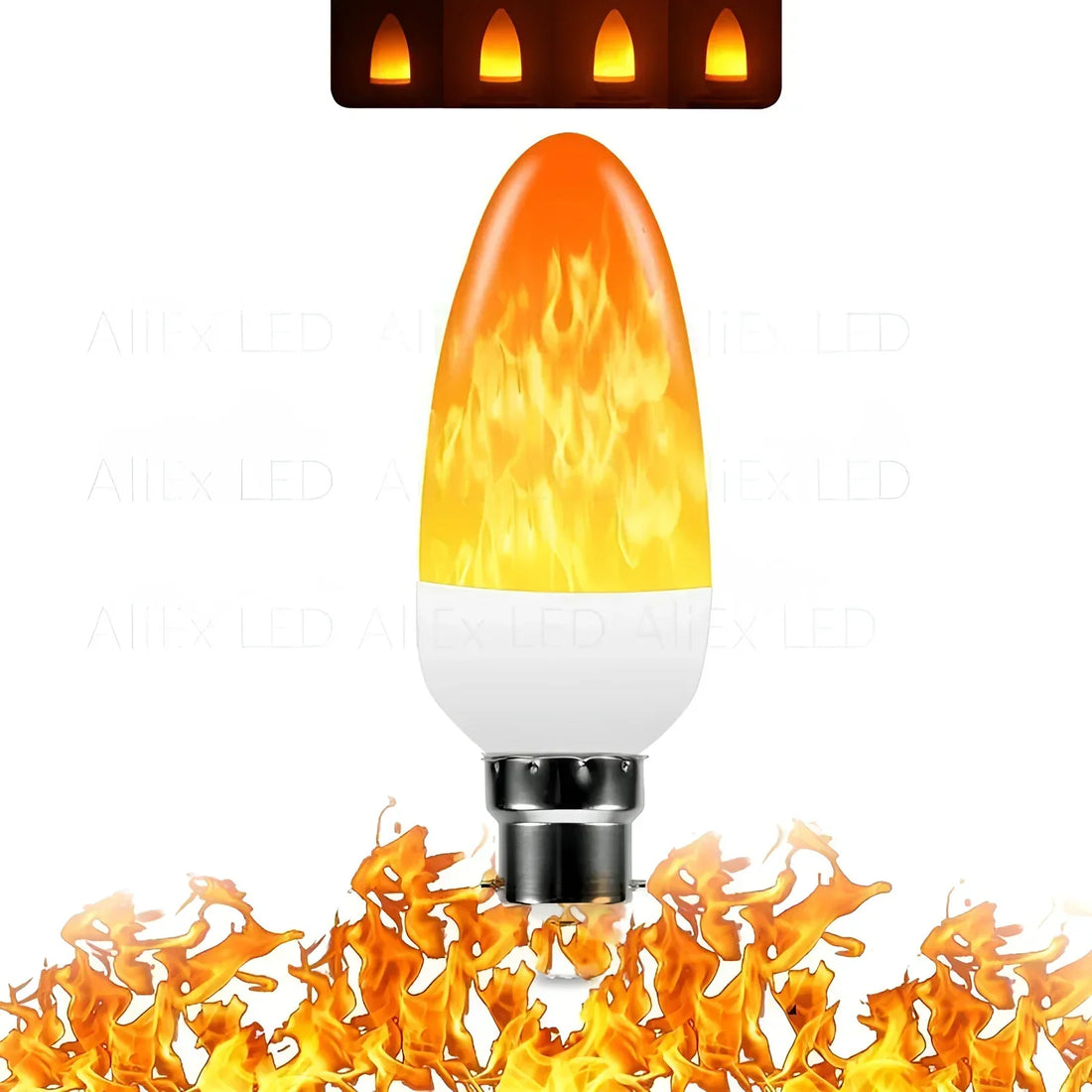 Flammen-Effekt Lampa – 9W LED Glödlampa med realistisk flammeeffekt
