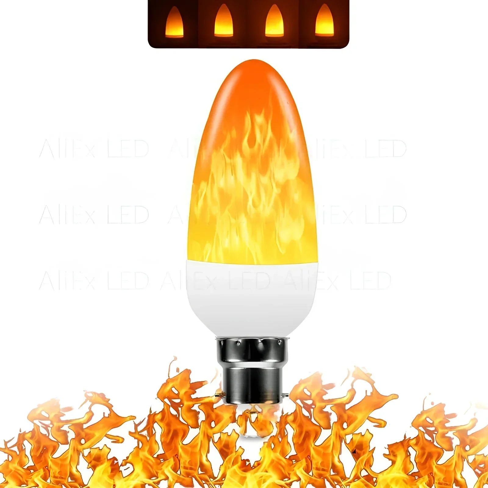Flammen-Effekt Lampa – 9W LED Glödlampa med realistisk flammeeffekt
