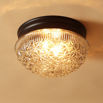 Klar Ribbade Glaskronlamp för Sovrum