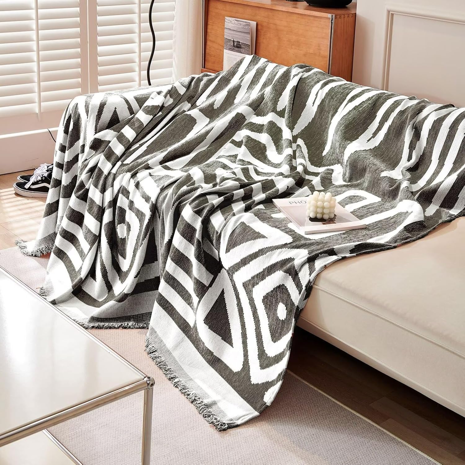 Geometrisk bohemisk stil sofföverdrag - Modern, stilfull och hållbart soffa skydd