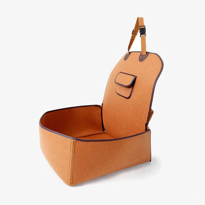 Naturfilts tyghundbilsäte – Säkert, bekvämt och hållbart