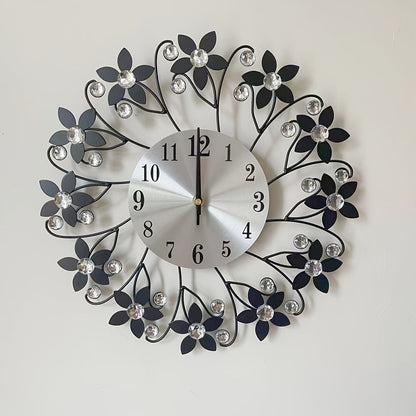 EleganceClock - Stille Dekorativ Väggklocka 14 Tum