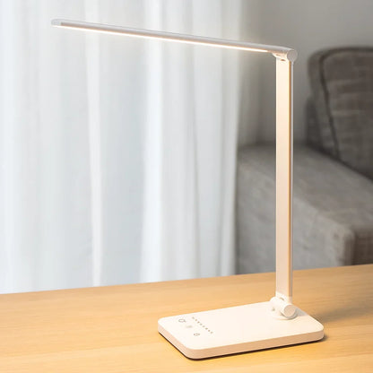 Skrivbordslampa med justerbar LED och USB-laddning