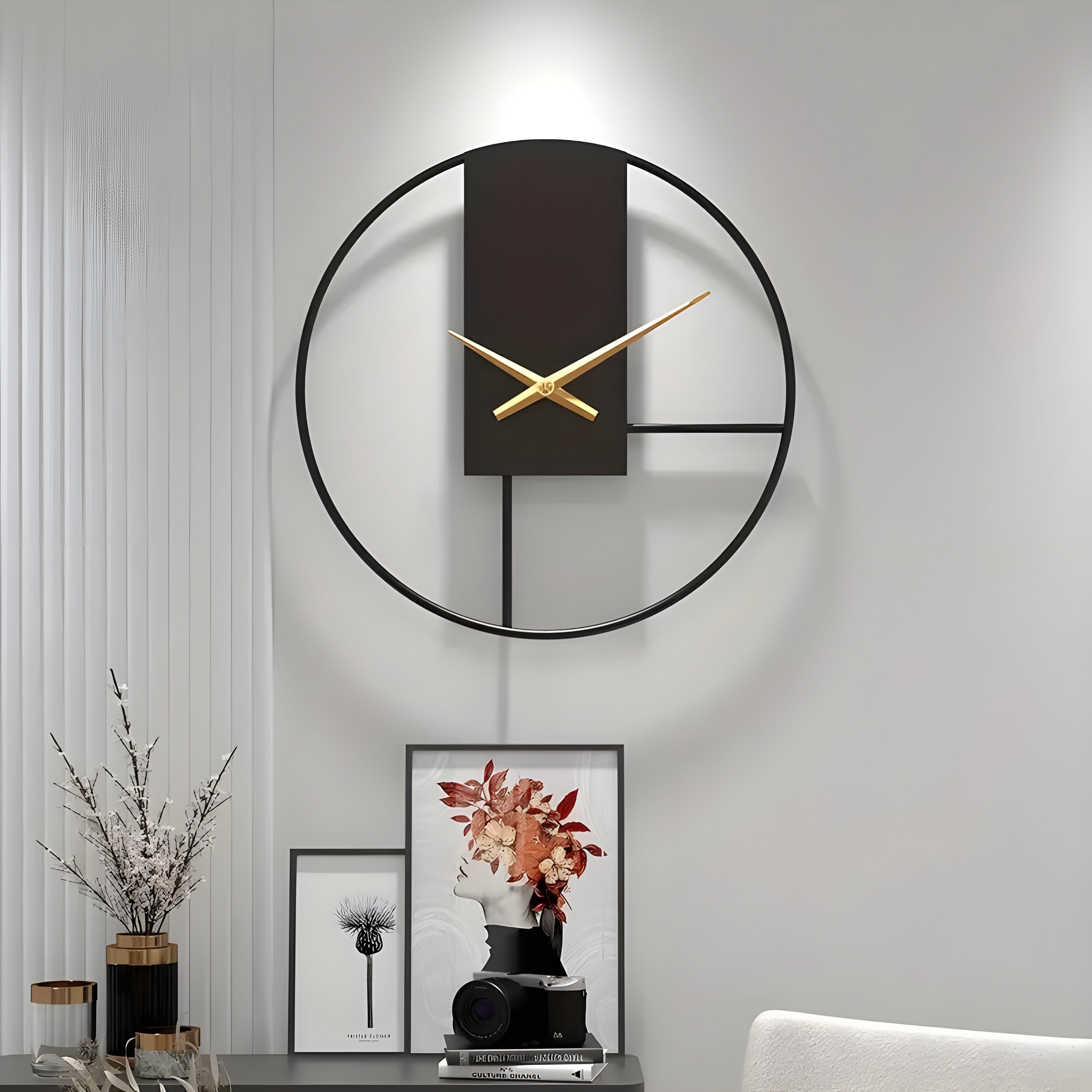 AurumQuiet Uhr - Minimalistische Lautlose Wanduhr