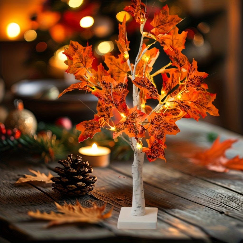 MapleGlow - LED-belyst Lönnträd, 24 LEDs, USB-driven Borddekoration