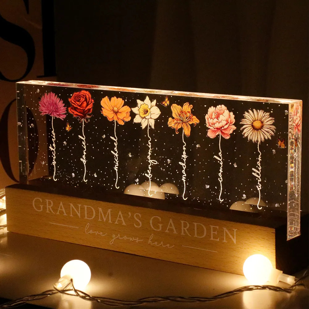MemoryBloom – Anpassningsbar akrylblomma nattlampa