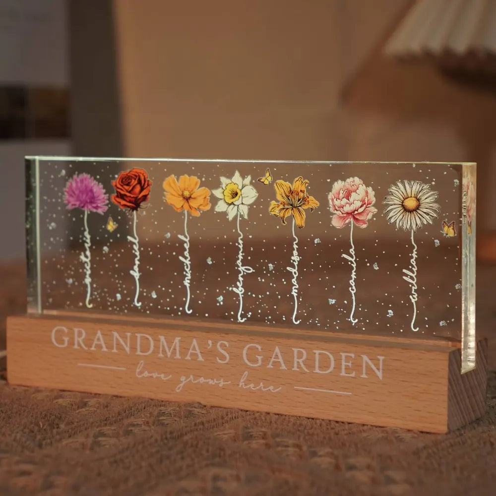 MemoryBloom – Anpassningsbar akrylblomma nattlampa