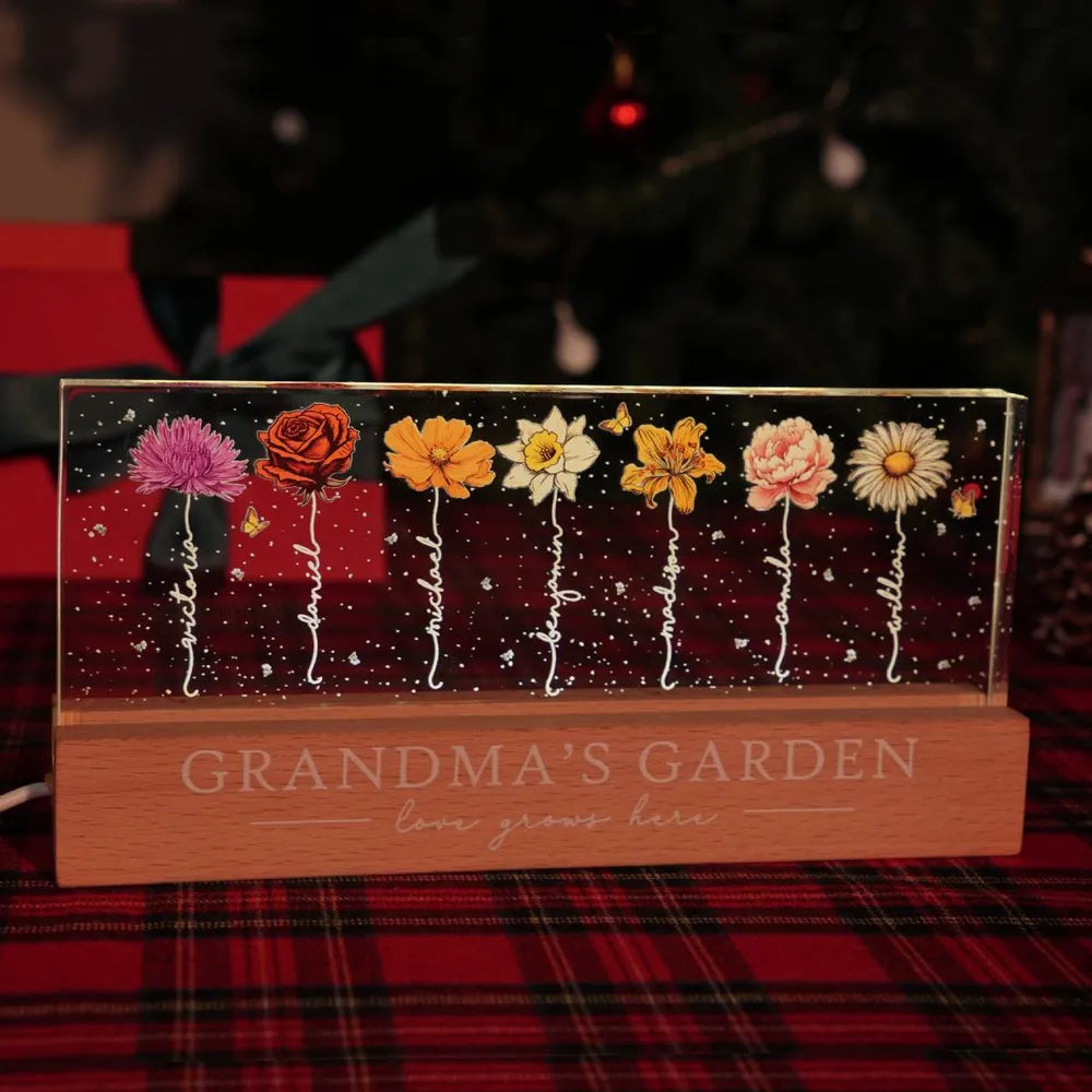 MemoryBloom – Anpassningsbar akrylblomma nattlampa