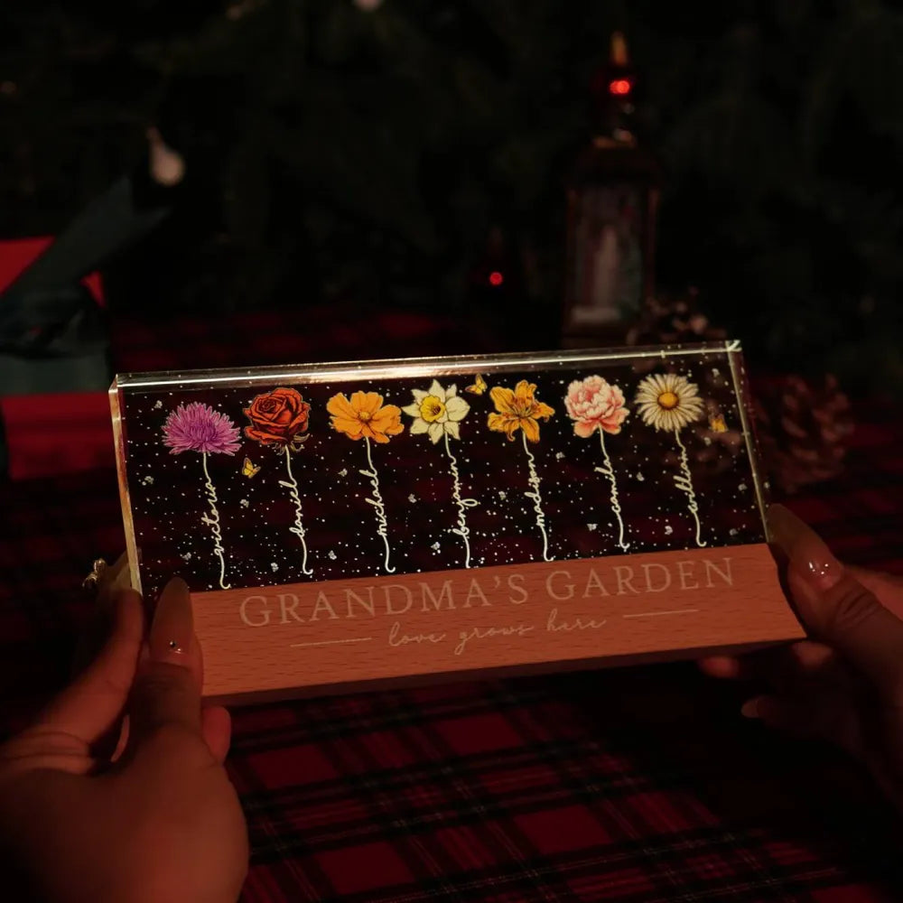 MemoryBloom – Anpassningsbar akrylblomma nattlampa