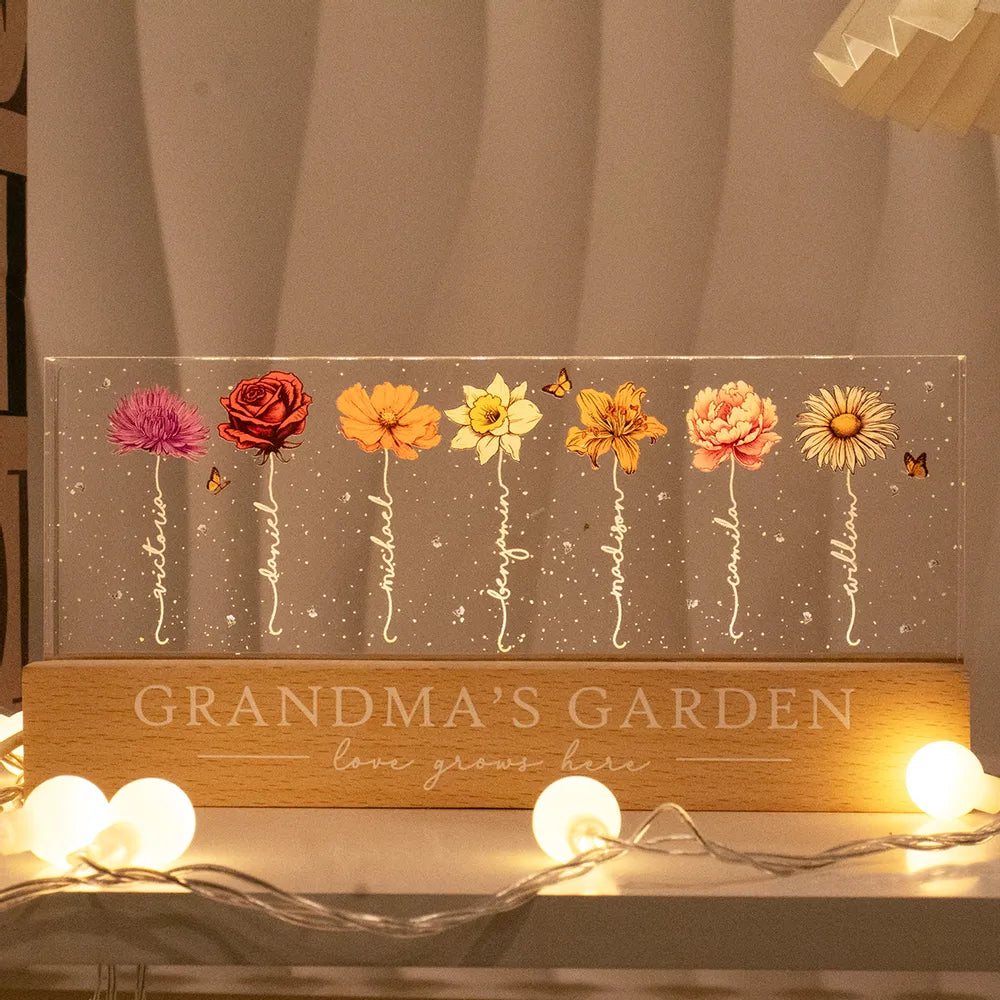MemoryBloom – Anpassningsbar akrylblomma nattlampa