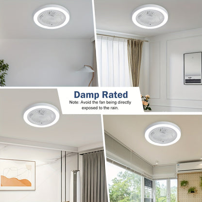 LED Smart Fan Lamp – Dimbar och Tyst