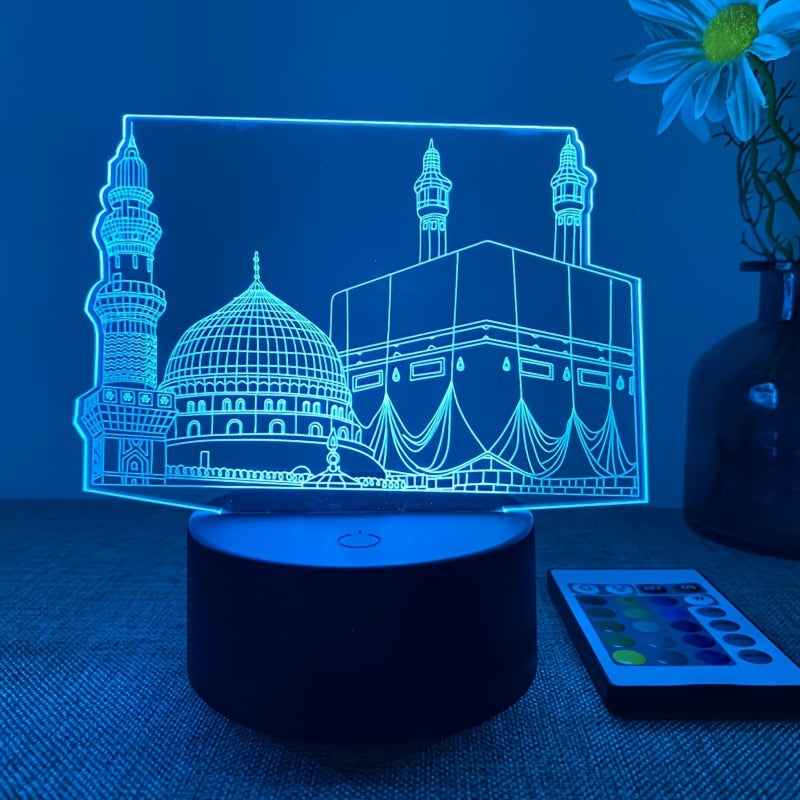 DecoLicht - 3D Nattlampa med Fjärrkontroll och 16 Färger