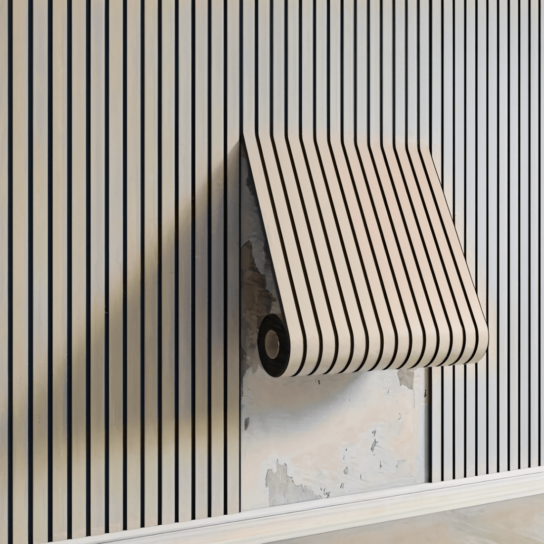 3D Akupanel - Självhäftande väggpaneler med träeffekt