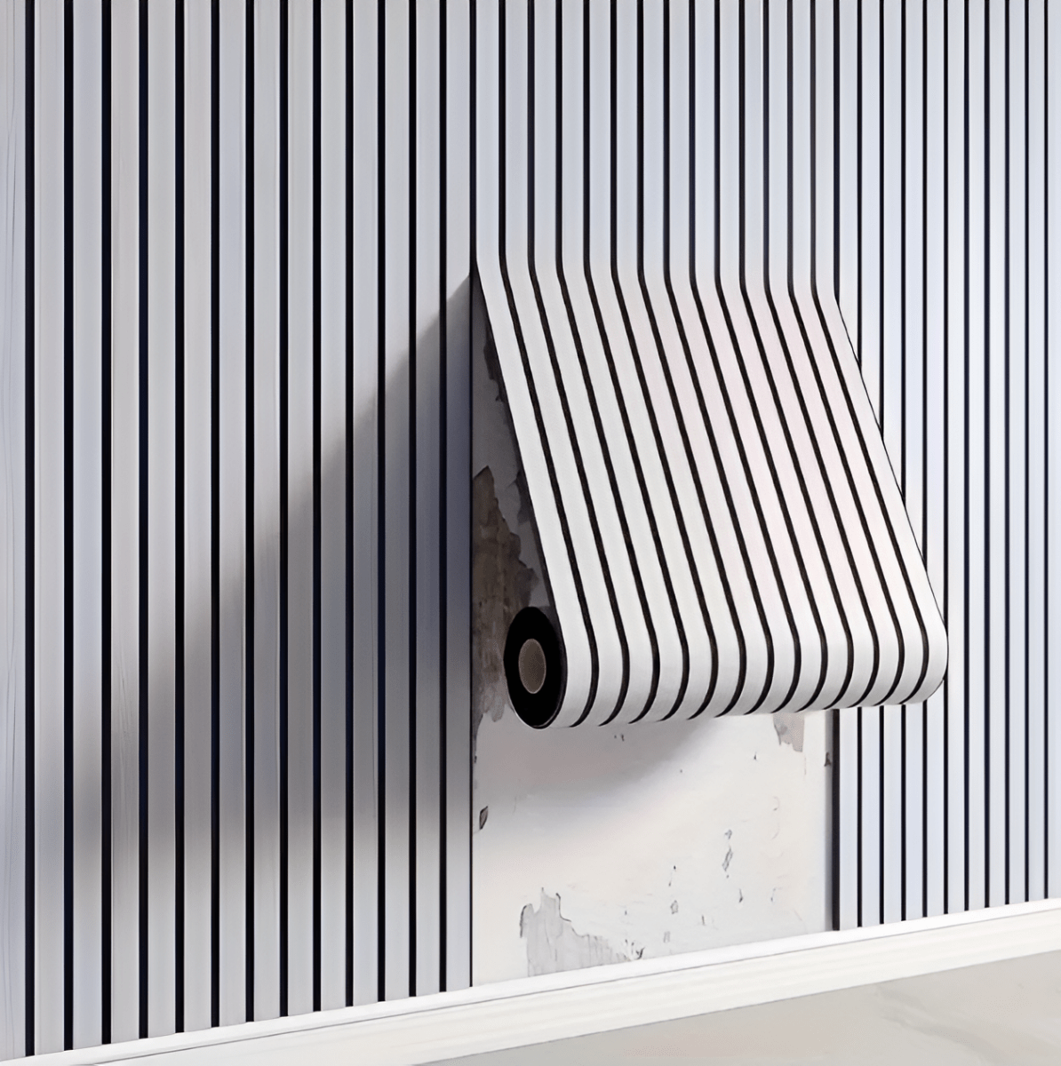 3D Akupanel - Självhäftande väggpaneler med träeffekt