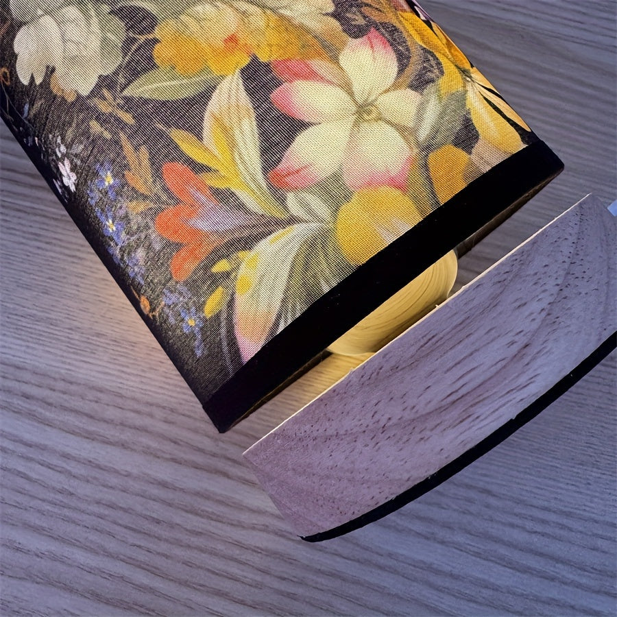 GlowWood - Fantasifull LED Bordslampa med Träbas