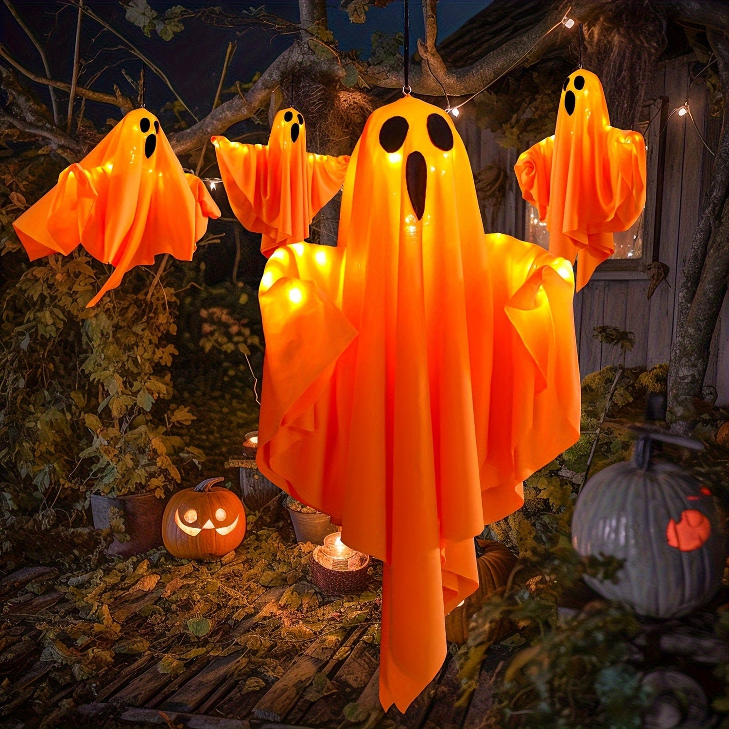Halloween-lamps Hanging Fabric Ghost Decorations