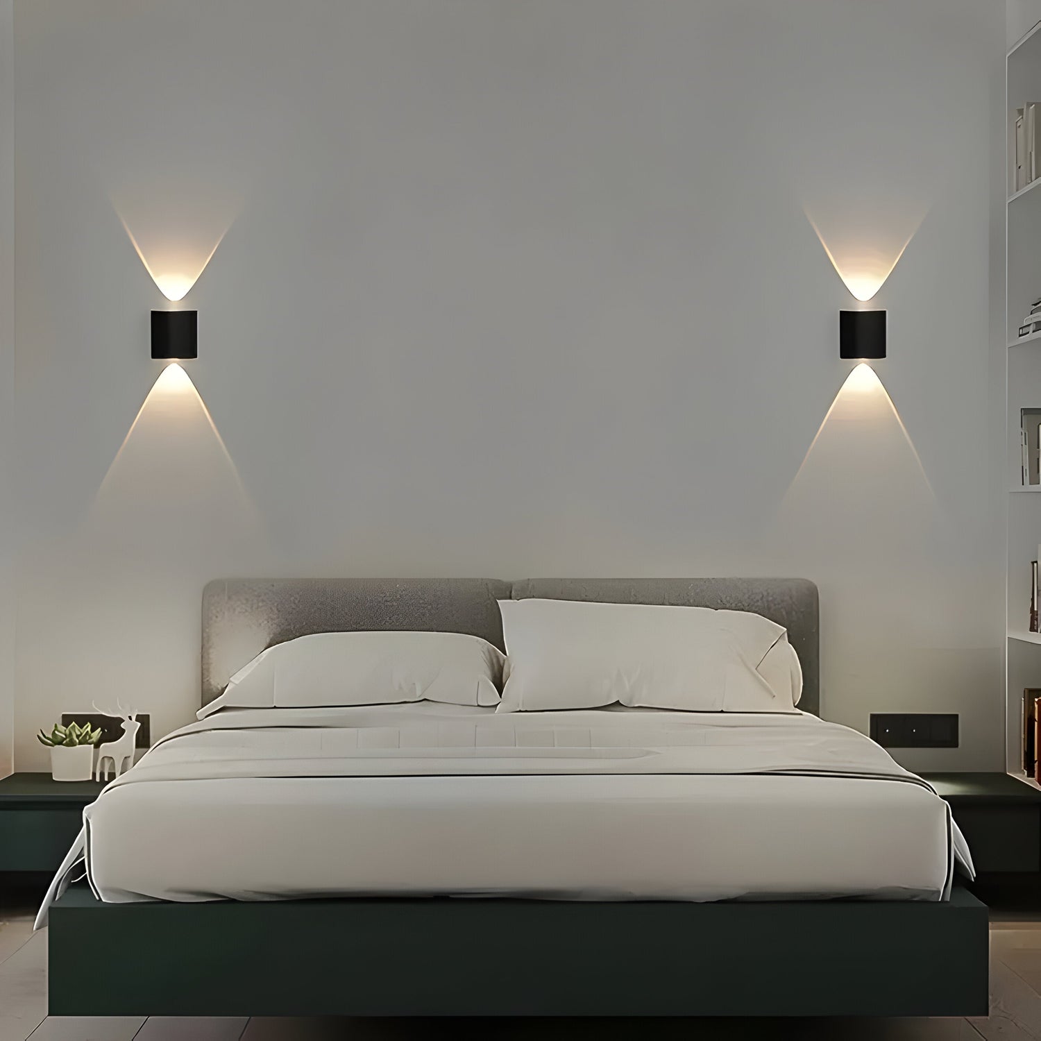 LumoStair - Minimalistisk LED-vägglampa 3-pack