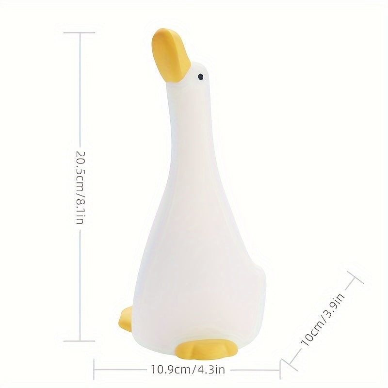 DreamDuck - Silikon Nattlampa med USB Uppladdningsbar Touchsensor och 3 Ljusstyrkor