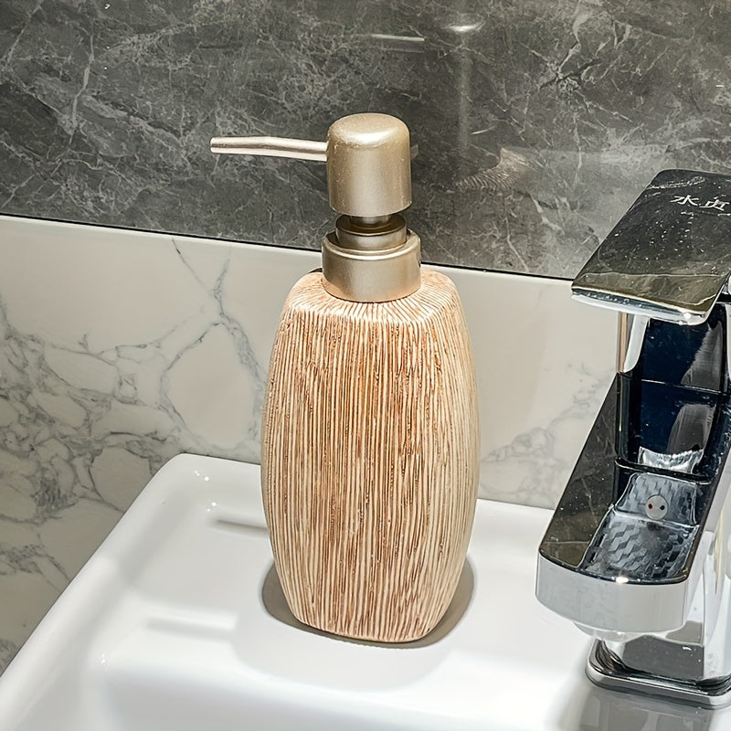 Träådrad stil Keramisk Badrumset – Lyxiga Tillbehör för en Naturlig Touch i Ditt Badrum