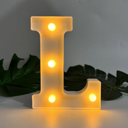 AlphaGlow - LED Dekorativ Bokstavslampa med Batteridrift