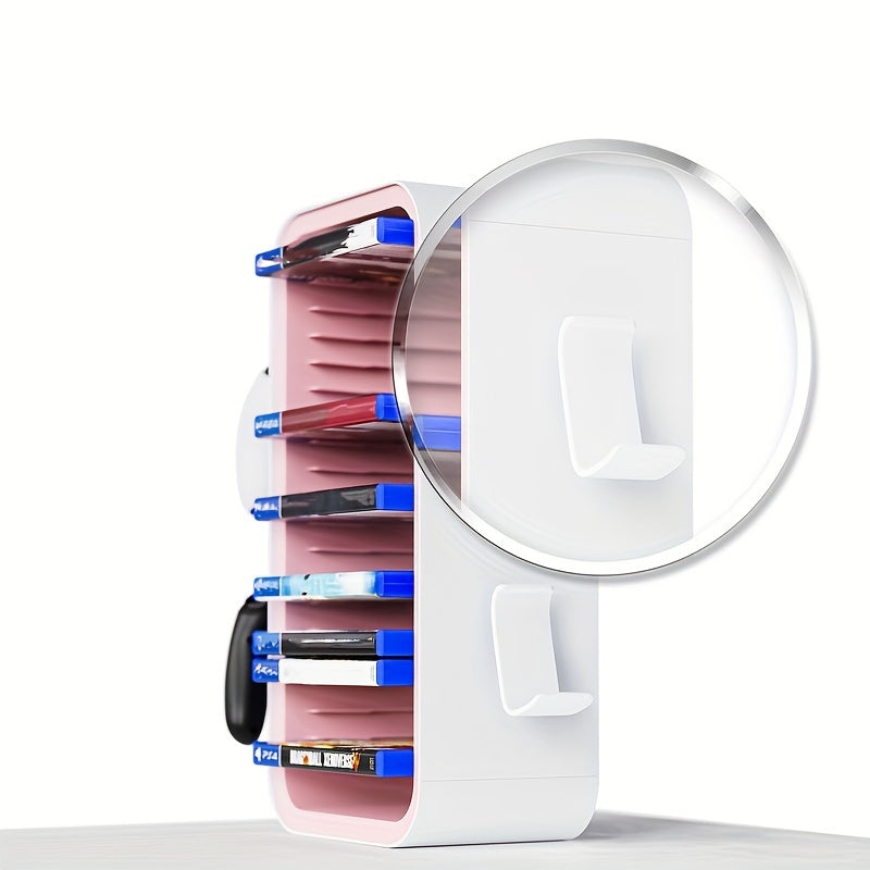 Universal Game Disc Storage Holder och Controller Display Stand – För PS5, PS4, Switch och Xbox