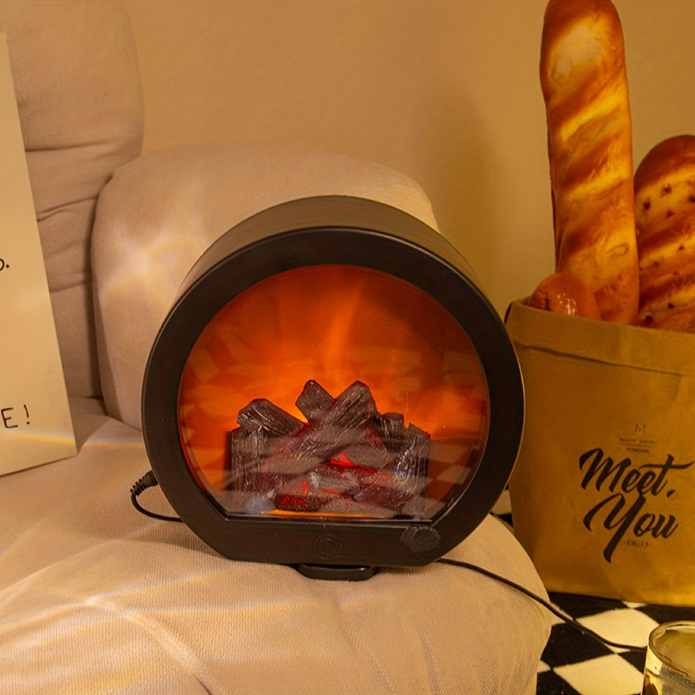 FlameGlow - Simulerad Kolglödlamps med Retro-stil Dekoration