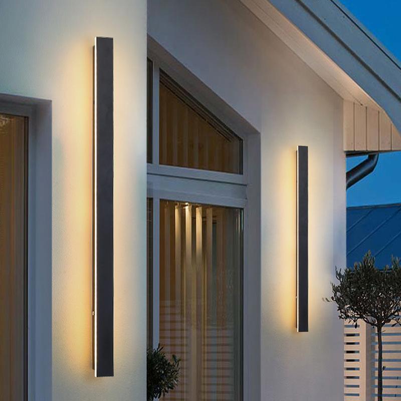 Utomhus Vägglampa Modern Svart LED Vägglampor