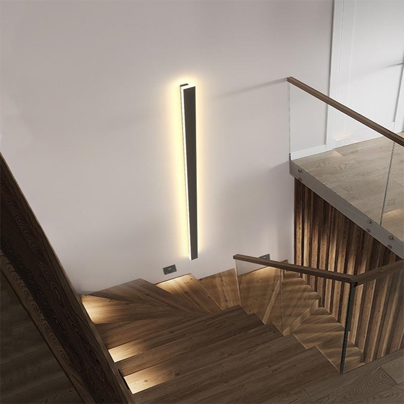 Utomhus Vägglampa Modern Svart LED Vägglampor