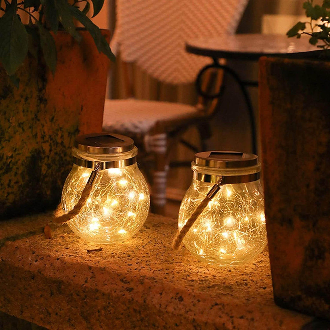 Utomhus solglasljus set om 4