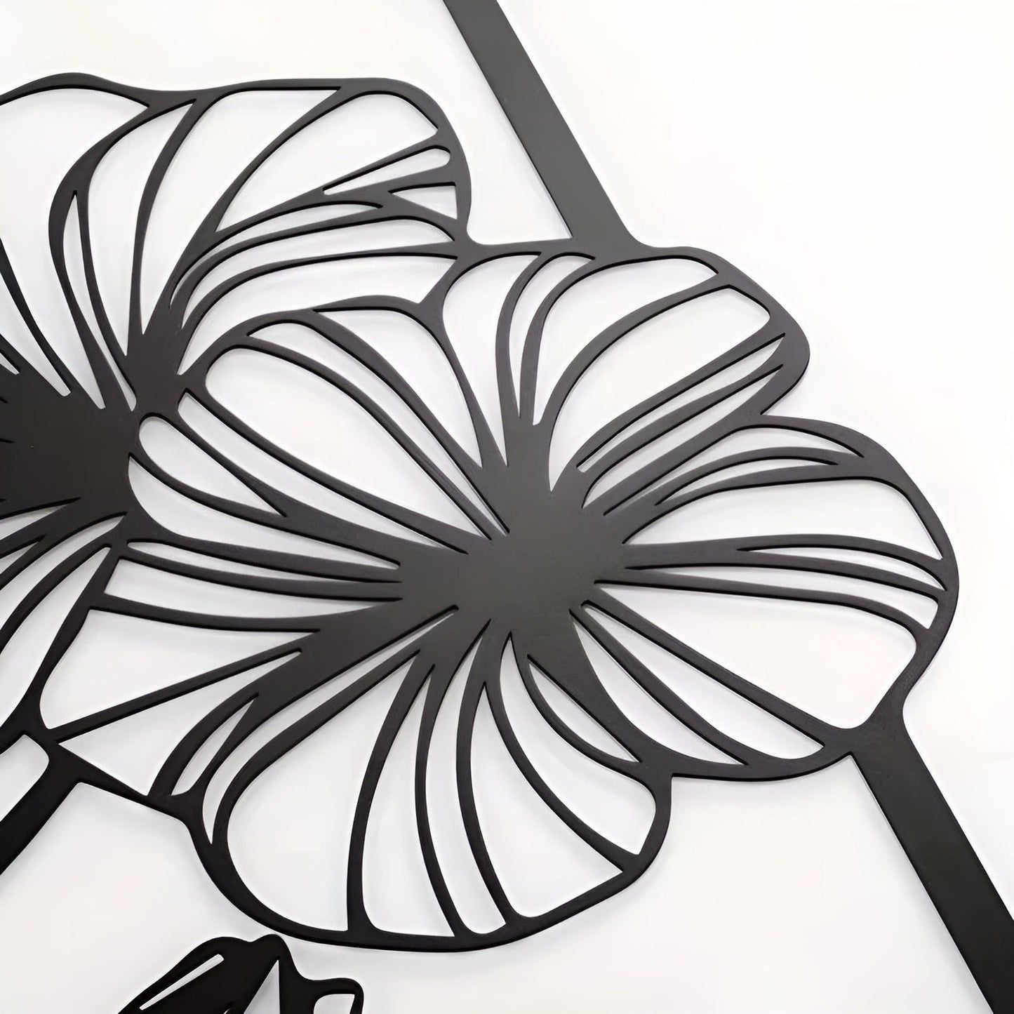 LotusCharm Decor - 4-delat blommor metall väggdekor