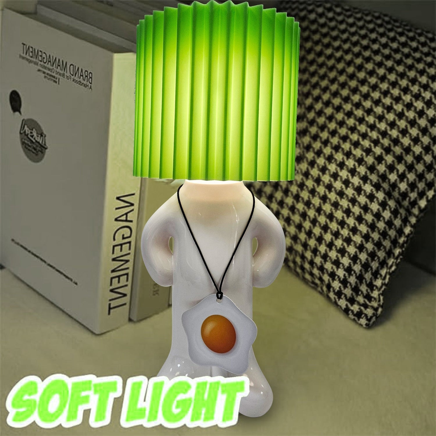 GlowCraft - Dimbar Akryl Bordslampa med LED-belysning och Tryckknappskontroll