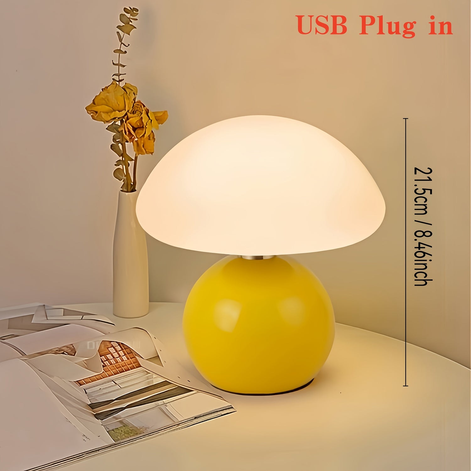 LED Svamp Bordslampa USB Plugin Flerfärgad Dekorationsljus