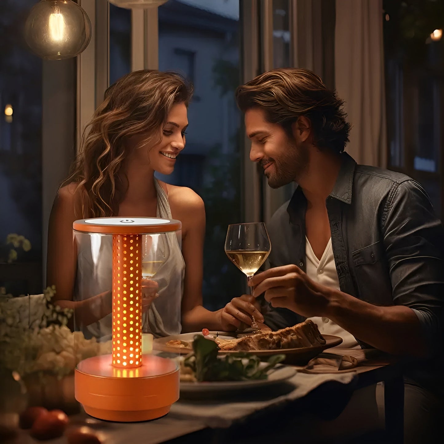 LED-bordlampa med touch – Varm stämningsljus för mysiga kvällar