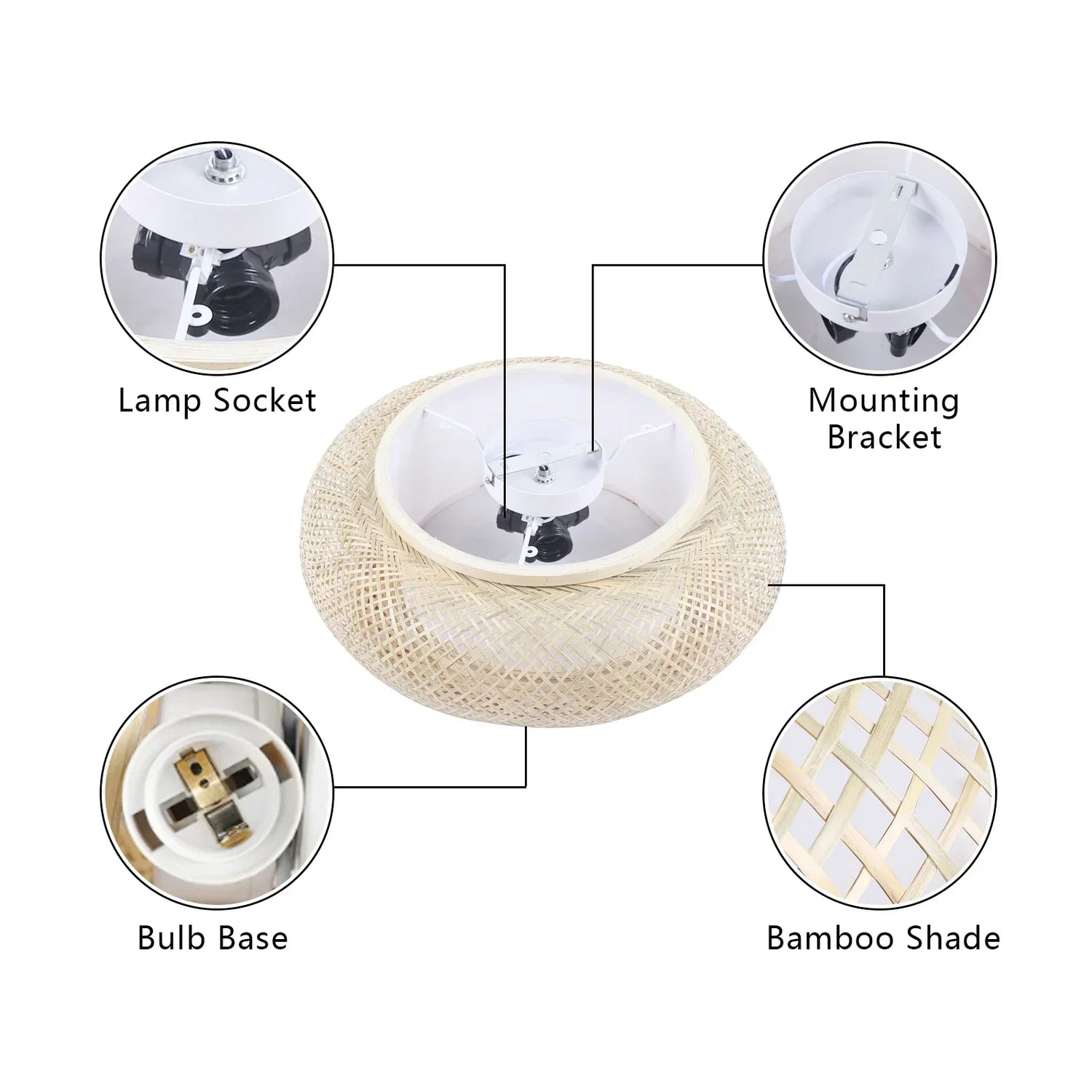 ZenLight - Bambu Inbyggnadslampa för Tak
