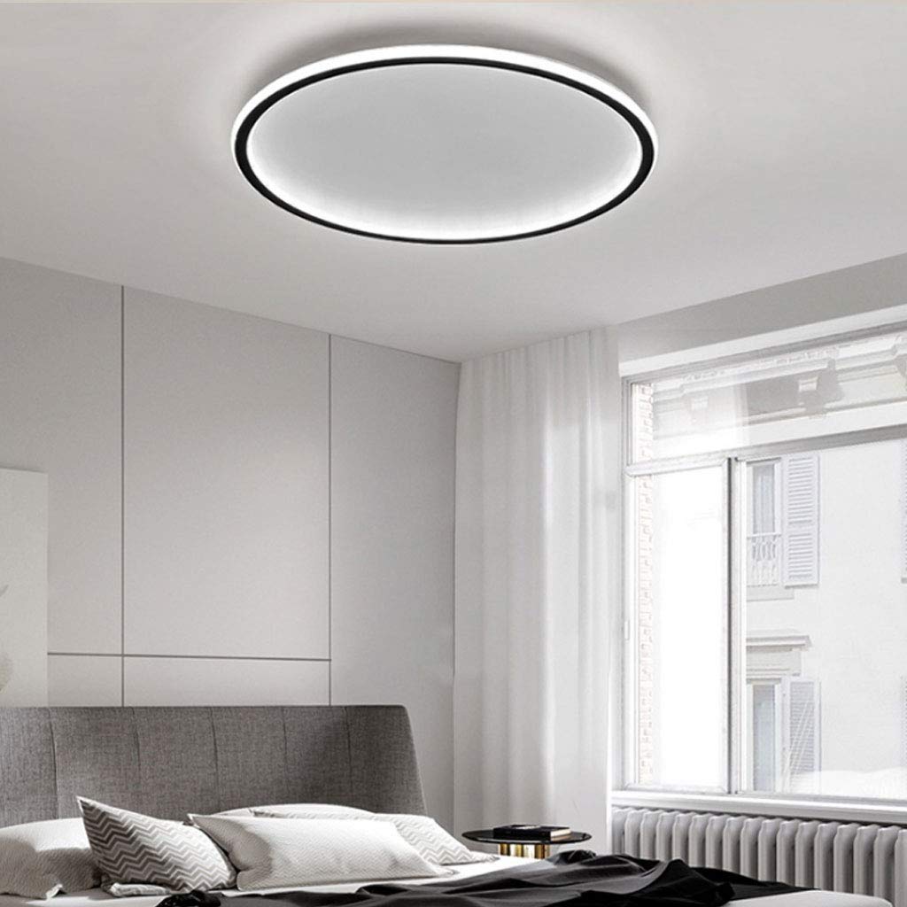 Ultra-tunn modern taklampa | Flush Mount LED för låga tak | Rund & dimbar