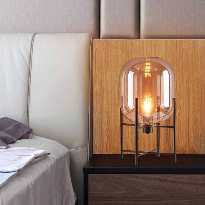 Modern Oval Glaslampa – Elegant Design för Alla Rum