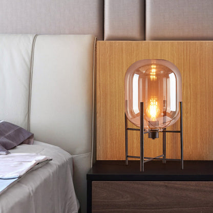 Modern Oval Glaslampa – Elegant Design för Alla Rum