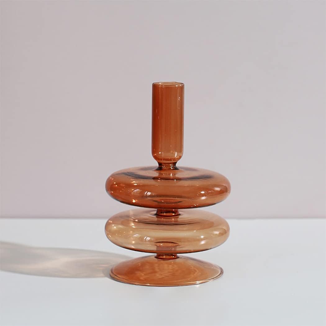 Royaleva Handgjorda Glasljushållare - Eleganta Dekorativa Accentbitar