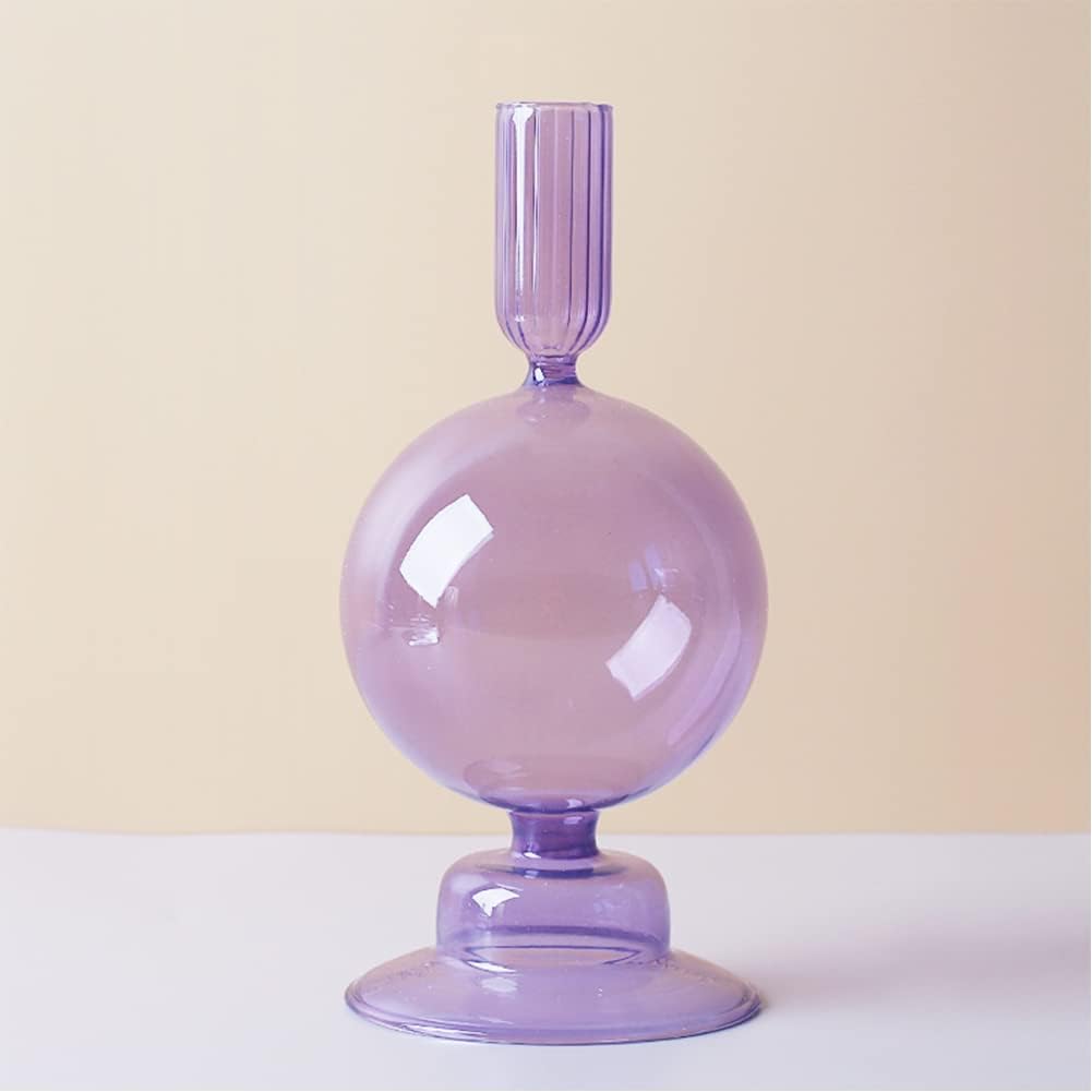 Royaleva Handgjorda Glasljushållare - Eleganta Dekorativa Accentbitar