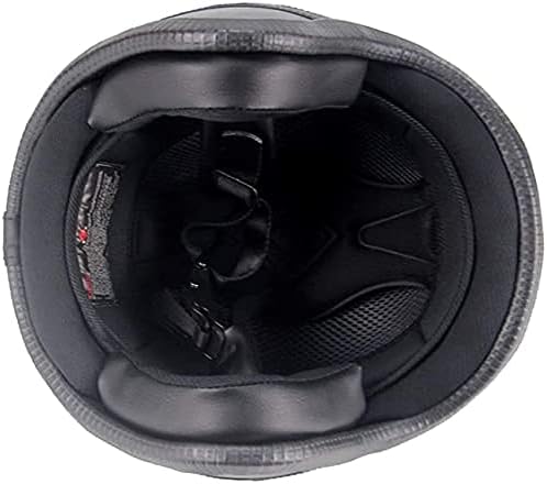 Royaleva Retro Vintage Motorcykelhjälm Öppen Ansikte Med Goggle Mask