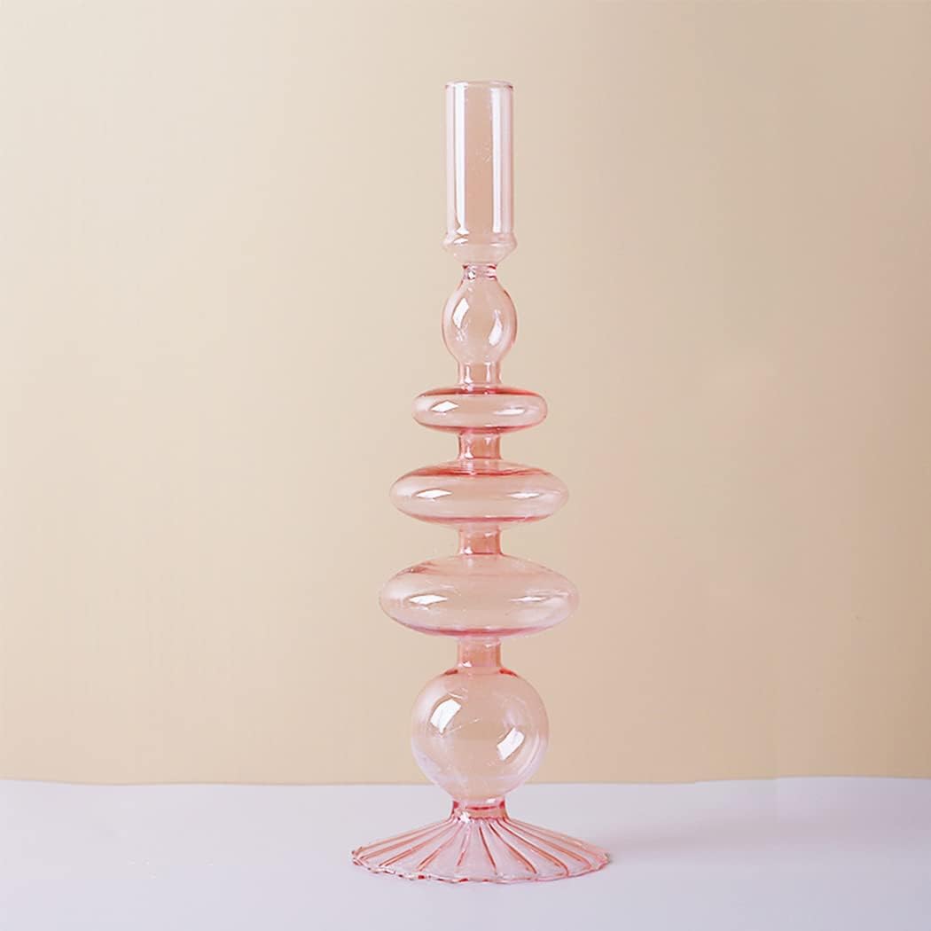 Royaleva Handgjorda Glasljushållare - Eleganta Dekorativa Accentbitar