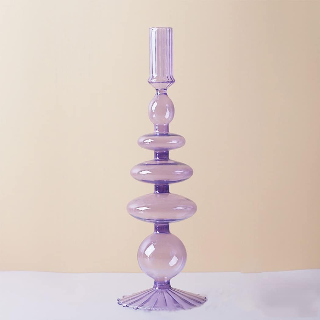 Royaleva Handgjorda Glasljushållare - Eleganta Dekorativa Accentbitar