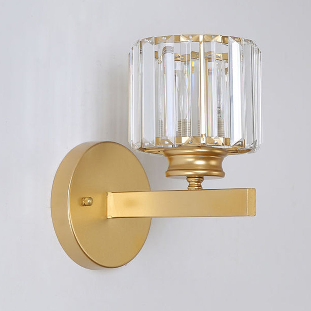 Kristallglas Vägglampa med Modern Armdesign