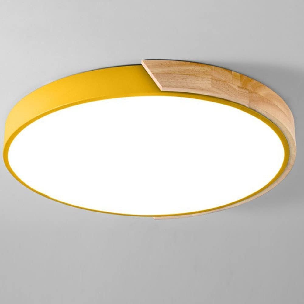 LED Taklampa Med Trä Ramaraccent