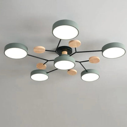 Samtida Semi-Flush LED Taklampa