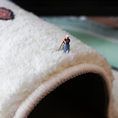 Modern Abstract Badmatta | Mjuk Mikrofiber Absorberande | Snabbtorkande | Halkfri | Brick by Brick