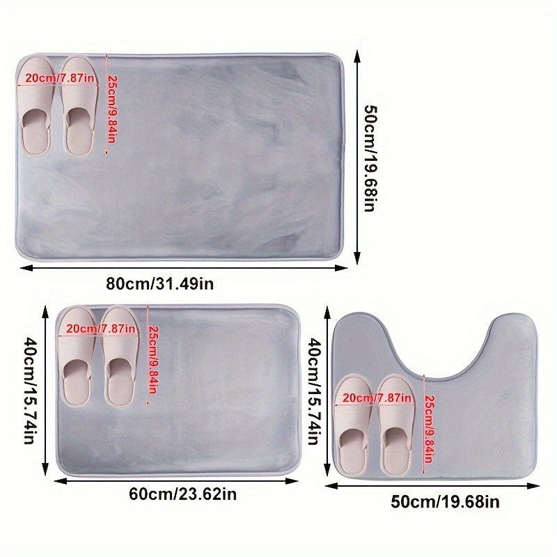 Mjukt minnesfoam badmatta set - För komfort och lyx