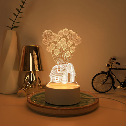 LumiBalloon - 3D LED Ballonghus Nattlampa USB-driven